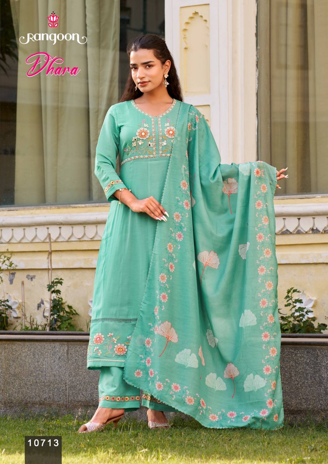 DHARA BY Rangoon 10711 to 10714 series Stylish Fancy stitched dresses At Wholesale Price